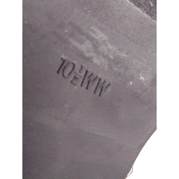 Torrid Black Faux Suede Side Dip / Zip Heel Ankle Booties Boots, Womens 10 .5 WW - Picture 13 of 15